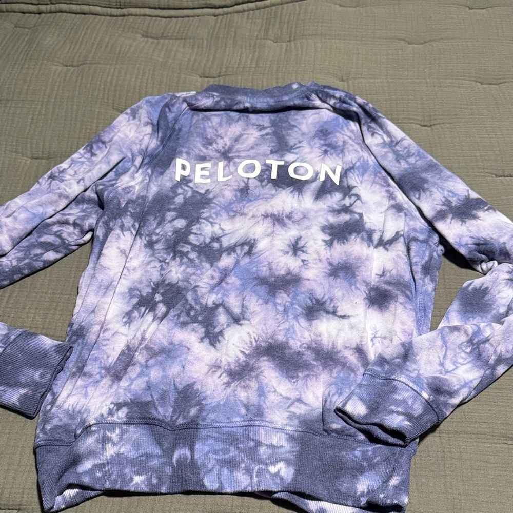 Spiritual Gangster Women's Tie-Dye Crewneck Sweater - Lavender and Navy - Picture 4 of 5